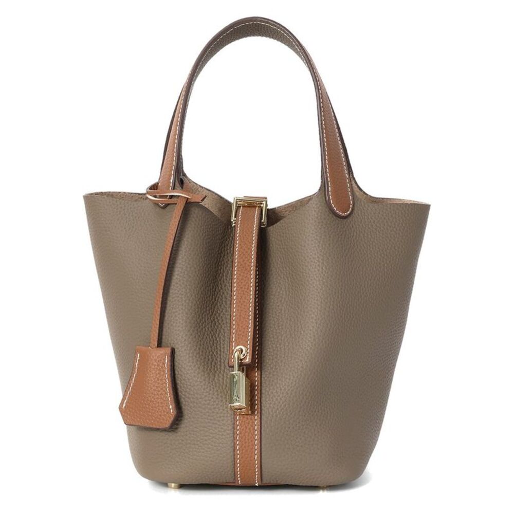 Tiffany & Fred Paris Full-Grain Leather Top-Handle Bag